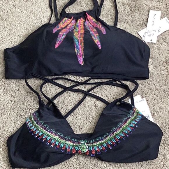 PILYQ Geometric diamond & midnight gold bottom. - Picture 9 of 9